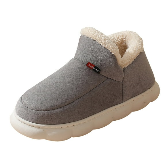 Mens Slippers,Thick Sole All-Inclusive Footwear for Indoor and Outdoor Use Cozy Slippers for Home Comfort,Slippers for Men,04 Grey,10