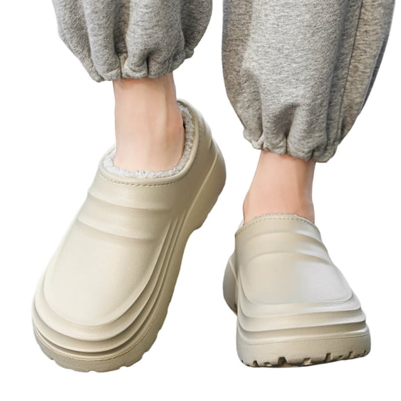 Mens Slippers,Unisex Garden Clogs Non- Work Shoes with Arch Support for Restaurant Chef Nursing Lightweight Comfortable Footwear,Slippers for Men,White,9