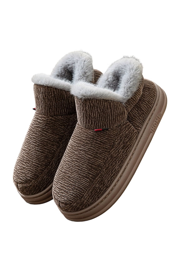 Mens Slippers Winter Memory Foam Pull On House Shoes Winter Non Slip Comfortable Casual Indoor Outdoor Warm Men Slippers Size 47