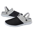 thumbnail image 1 of Mens Slippers with Arch Support, Canvas House Slipper for Men with Velvet Lining, Slip On Clog, Indoor Outdoor House Shoes with Anti-Skid Rubber Sole, 1 of 5