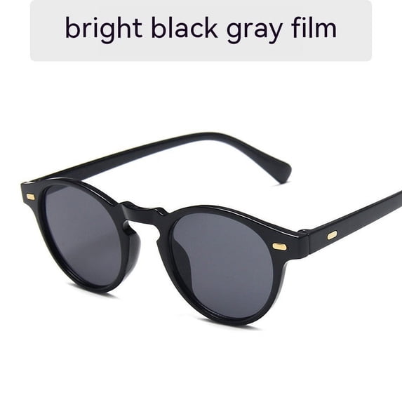 Mens Small Frame Retro Sunglasses for Travel, Fashion, Party, and Hip Hop, Featuring Point Rivets and a Stylish Design