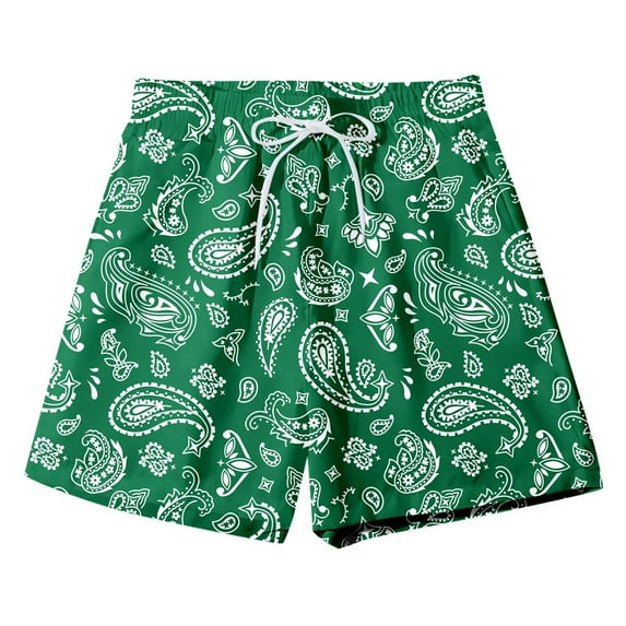 Mens Small Swim Trunks with Compression Liner Quick Dry Expandable Waist No-Chafing Swimming Shorts Printed Slim Fit Swimming Shorts for Men,Dark Green,XXXL