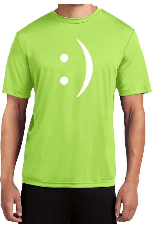 Mens Smile Chat Emoji Tee Shirt - Lime Green, 3XL