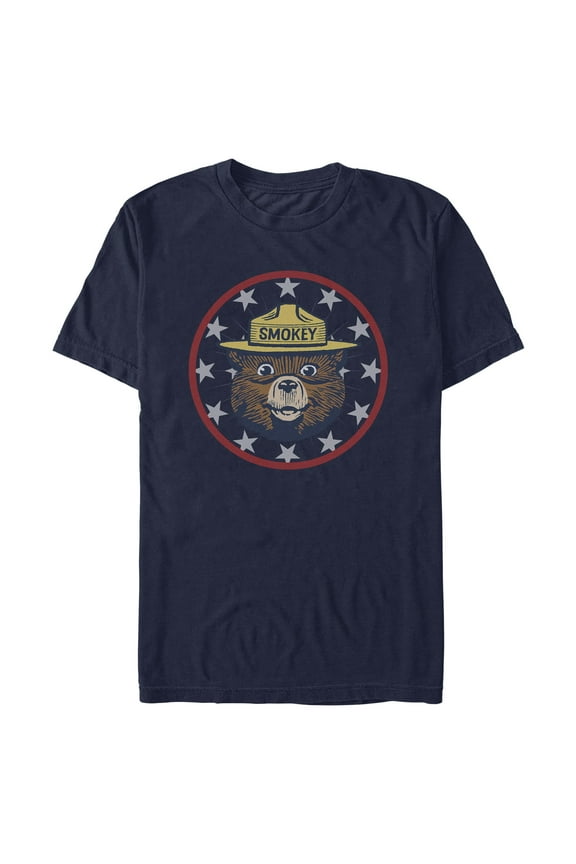 Mens Smokey Bear Americana Badge T Shirt