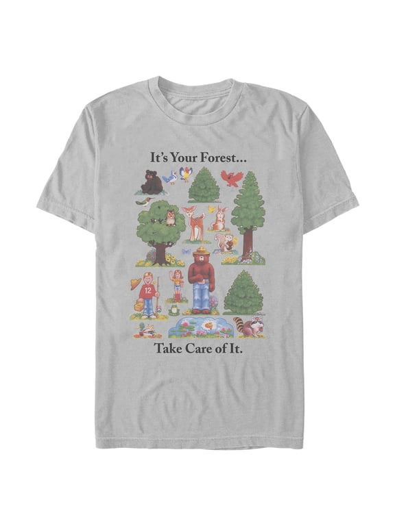 Mens Smokey Bear Take Care of the Forest T Shirt