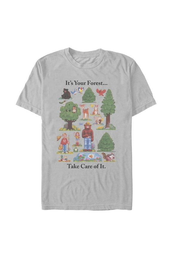 Mens Smokey Bear Take Care of the Forest T Shirt