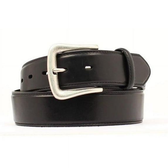Mens Smooth Leather Belt, Black - Size 40