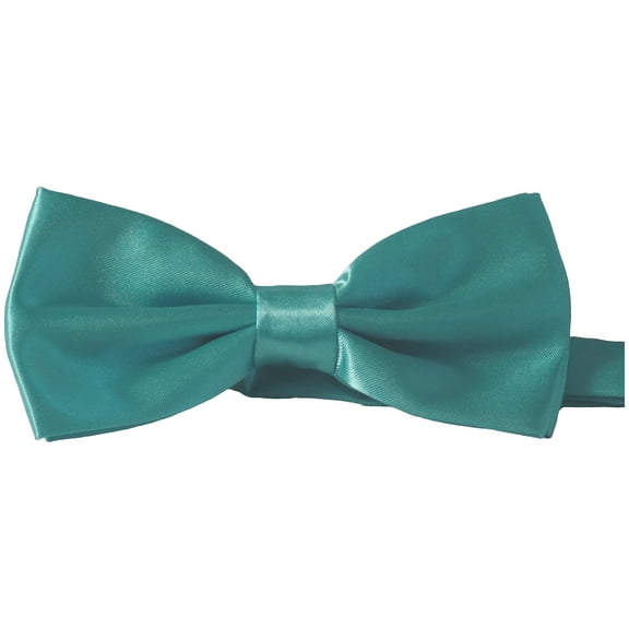 Mens Smooth Satin Feel Formal Bow Tie, Pre-Tied