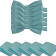 thumbnail image 1 of Mens Smooth Satin Feel Wedding Pre-Tied Bow Tie and Pocket Square Sets, 1 of 7