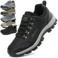 thumbnail image 1 of Mens Sneakers Leather Running Shoes Trainers Sneaker Casual Hiking Shoes, 1 of 9