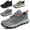 thumbnail image 1 of Mens Sneakers Leather Running Shoes Trainers Sneaker Casual Hiking Shoes, 1 of 8