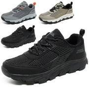 Mens Sneakers Leather Running Shoes Trainers Sneaker Casual Hiking Shoes