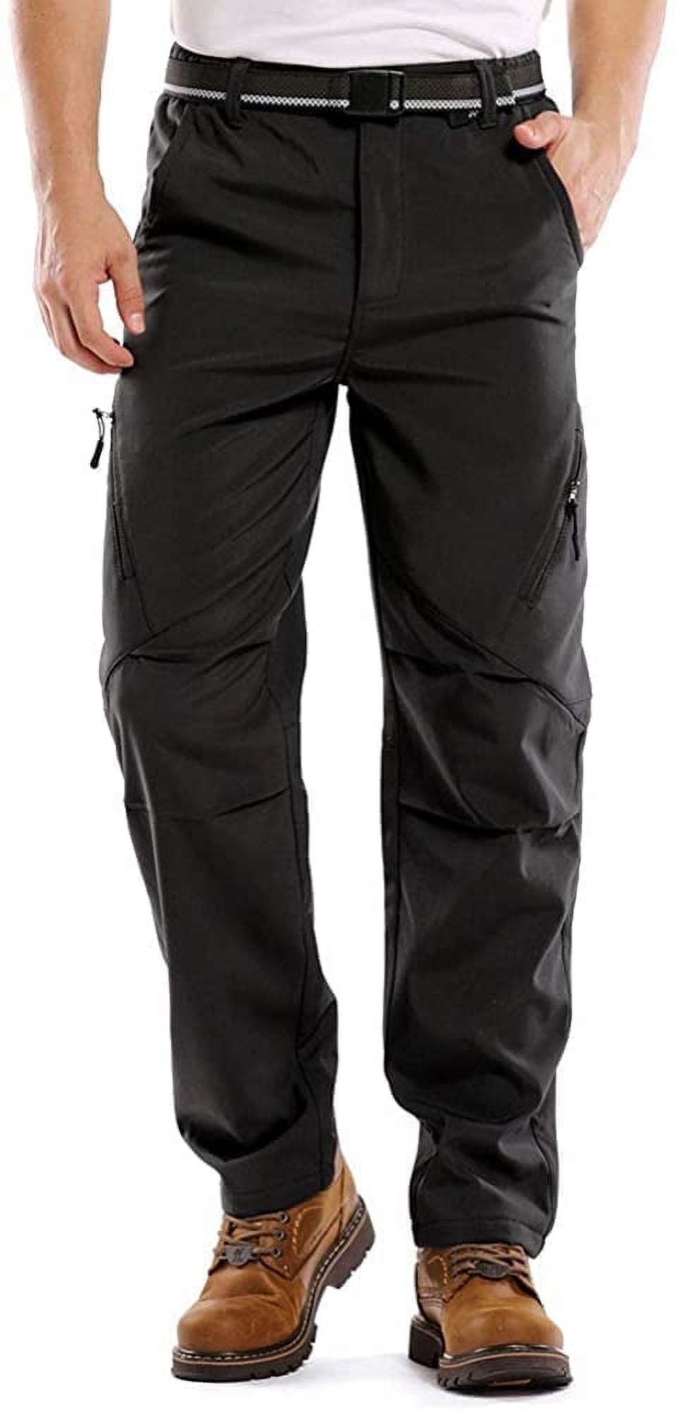 Jessie Kidden Mens Snow Pants,Waterproof Fleece Lined Winter Regular