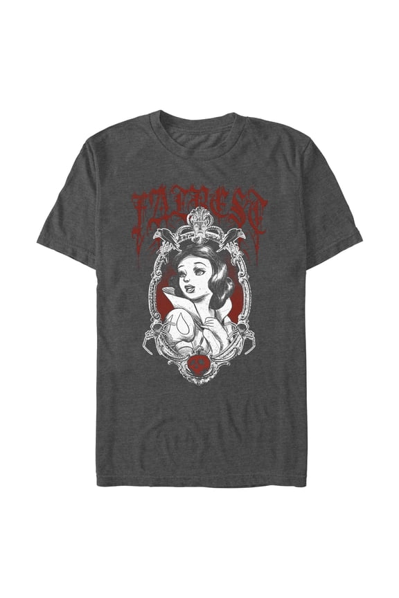 Mens Snow White and the Seven Dwarfs Fairest Goth T Shirt