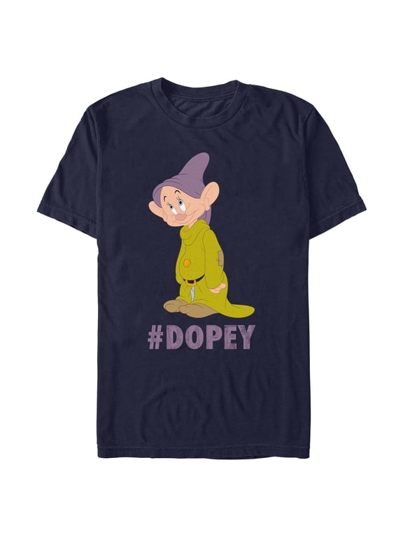 Mens Snow White and the Seven Dwarfs Hashtag Dopey T Shirt