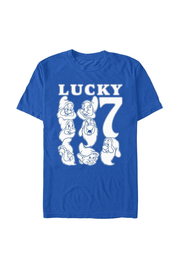 Mens Snow White and the Seven Dwarfs Lucky Seven T Shirt