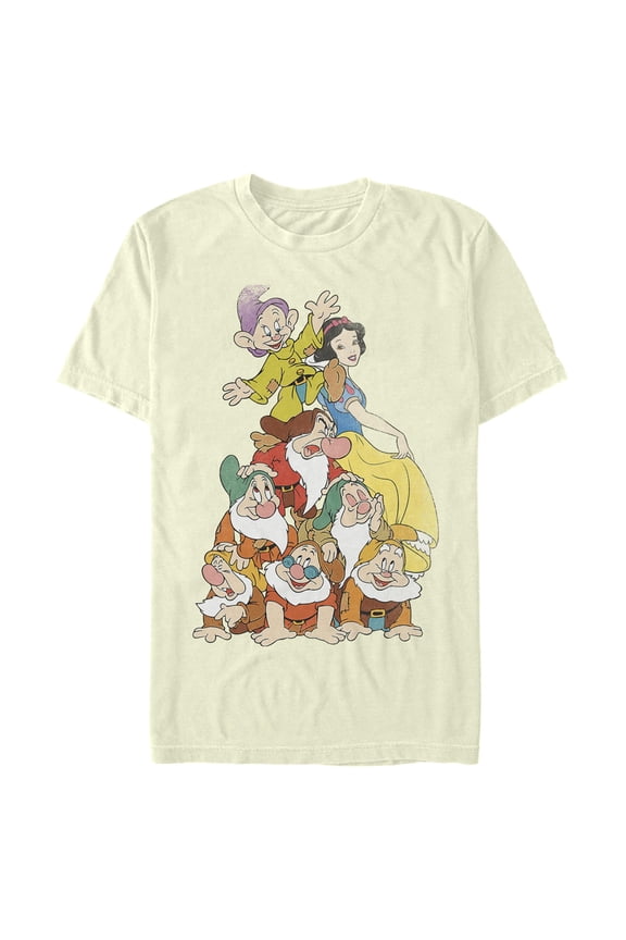 Mens Snow White and the Seven Dwarfs Pile T Shirt