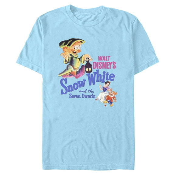 Mens Snow White and the Seven Dwarfs Retro Dopey Logo T Shirt