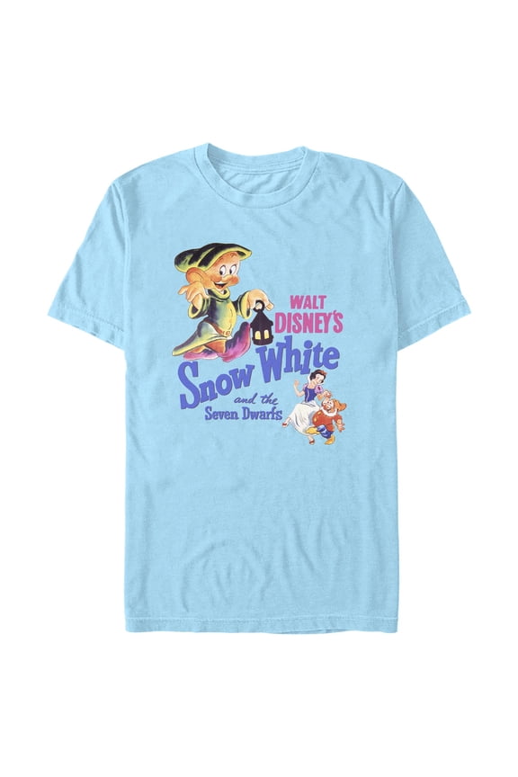 Mens Snow White and the Seven Dwarfs Retro Dopey Logo T Shirt