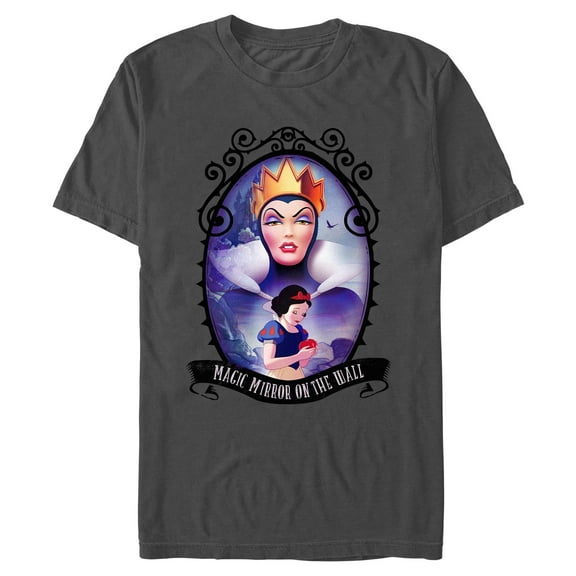 Mens Snow White and the Seven Dwarfs The Evil Queen Mirror on the Wall T Shirt