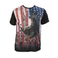 thumbnail image 1 of Mens Soaring American Eagle Sublimation T-Shirt - Large, 1 of 2