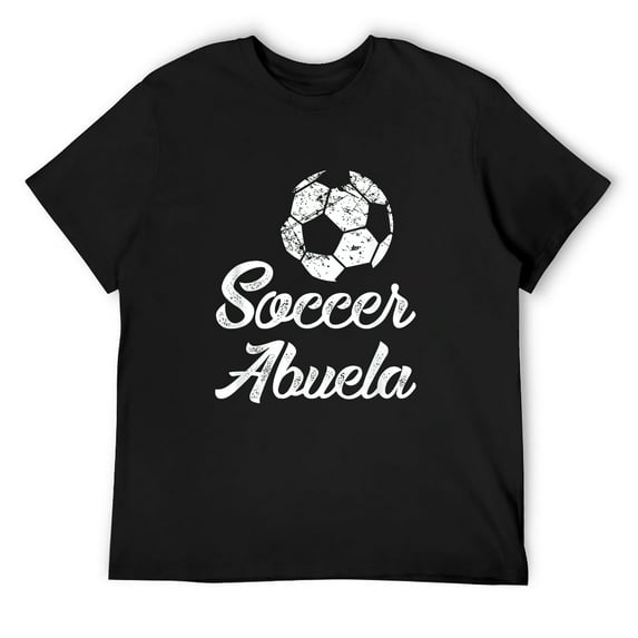 Mens Soccer Abuela Shirt, Cute Funny Player Fan Gift Black Medium