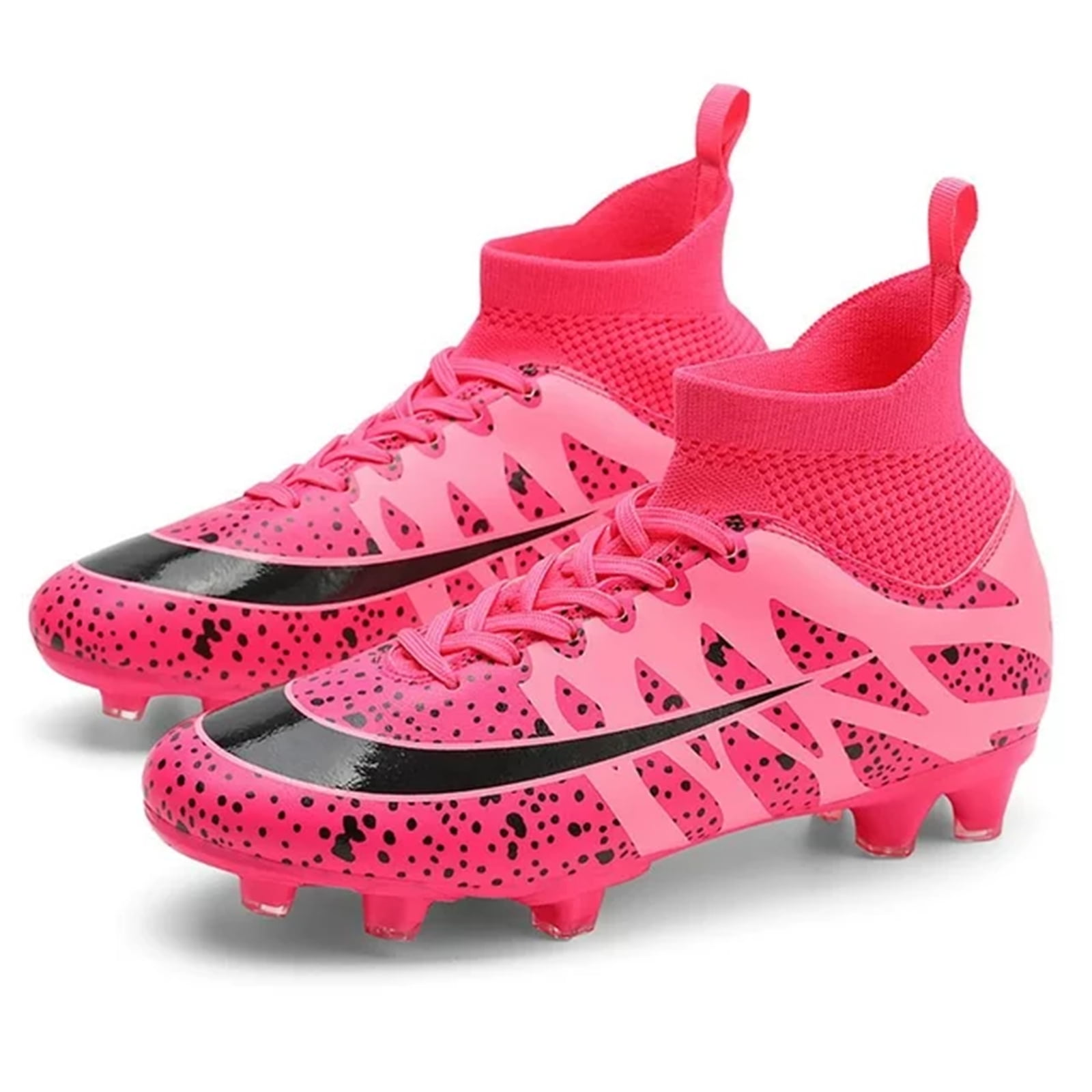 kids pink football boots