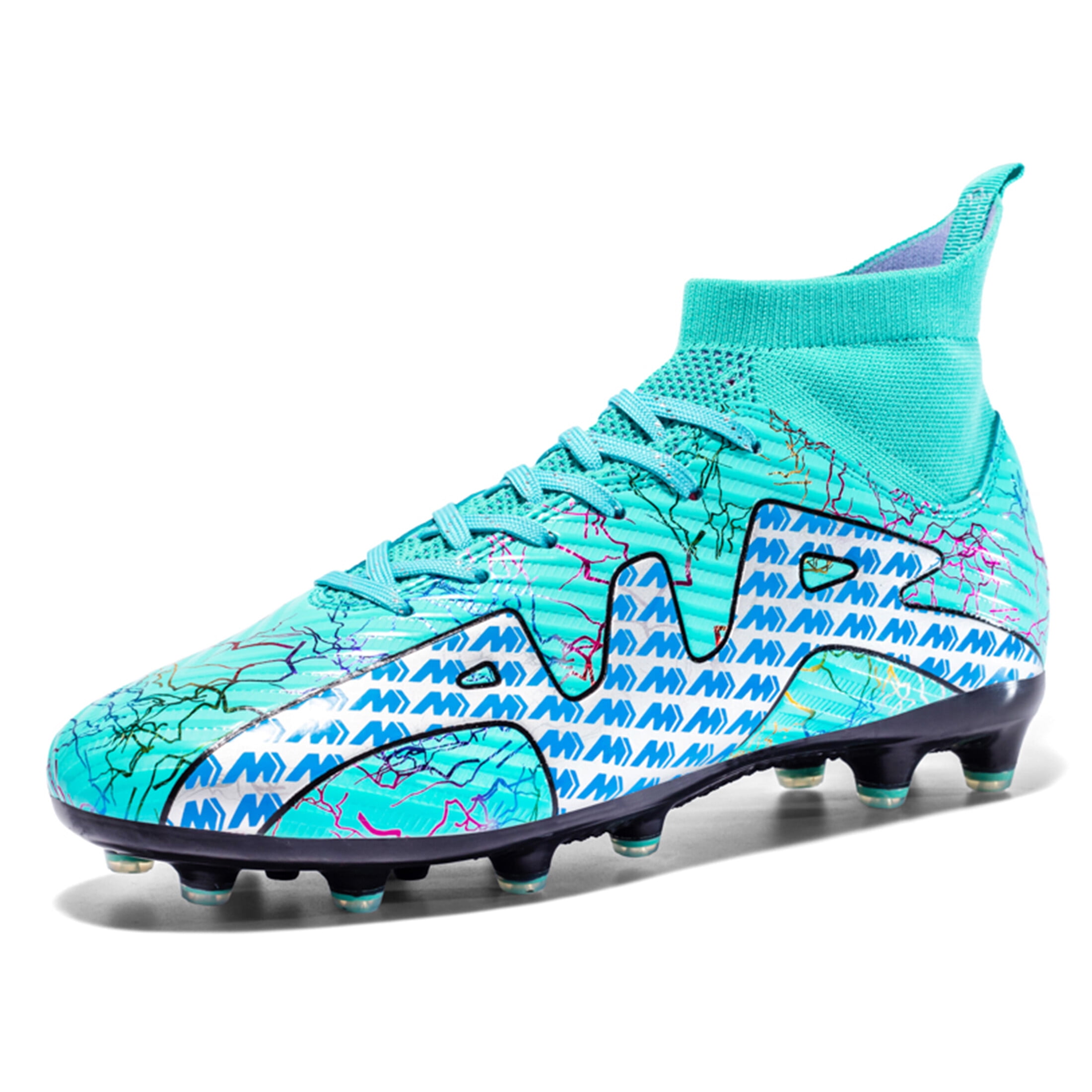 Mens Soccer Cleats Teenager High Top Trainning Football Shoes US 9.5 Walmart
