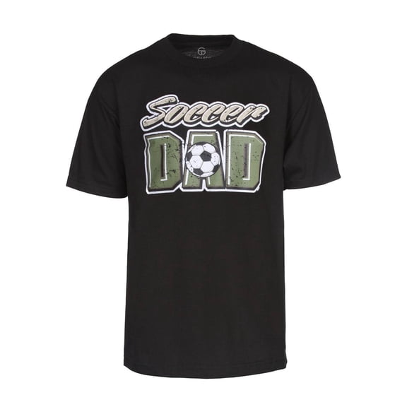 Mens Soccer Dad Short-Sleeve Black T-Shirt - X-Large