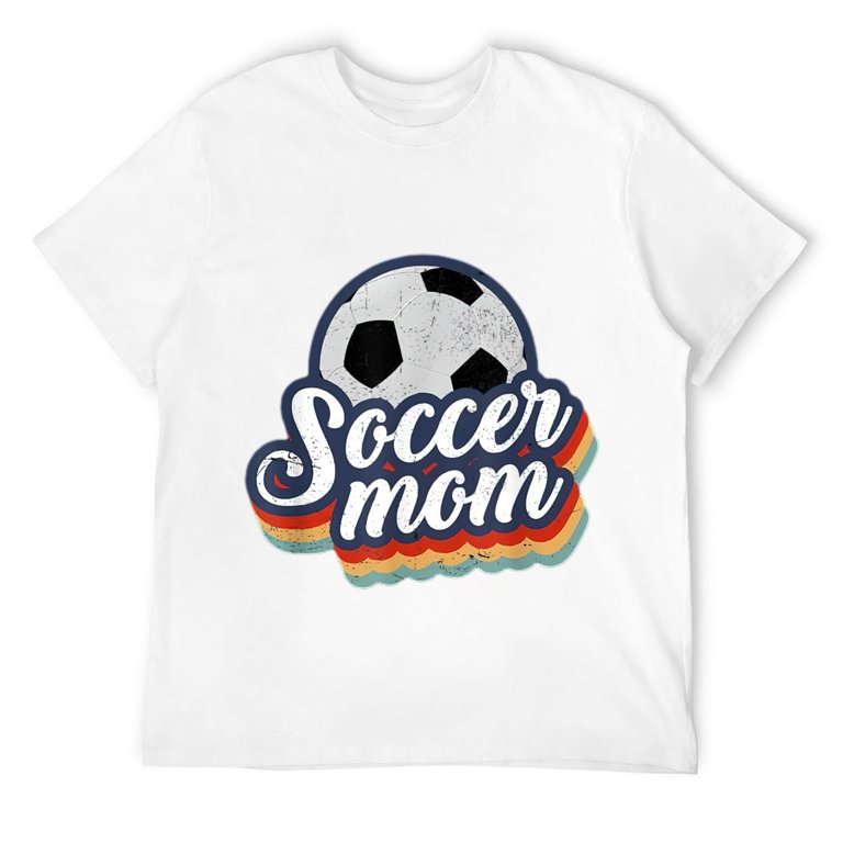 Mens Soccer Mom Vintage 90s Style Sports Mother Gifts T-Shirt 