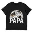 thumbnail image 1 of Mens Soccer Papa Soccer Player Sport Lover T-Shirt Black Medium, 1 of 5