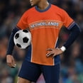 thumbnail image 1 of Mens Soccer Shirt Netherlands Raglan Tops Short Sleeve Fashion T Shirt Graphic Basic Tees Summer Crew Neck Team for Football Top Fan Casual Tops TeeL, 1 of 6