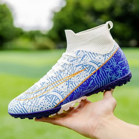Mens Soccer Shoes Non-Slip Football Boots Cleats Grass Soccer Sneakers