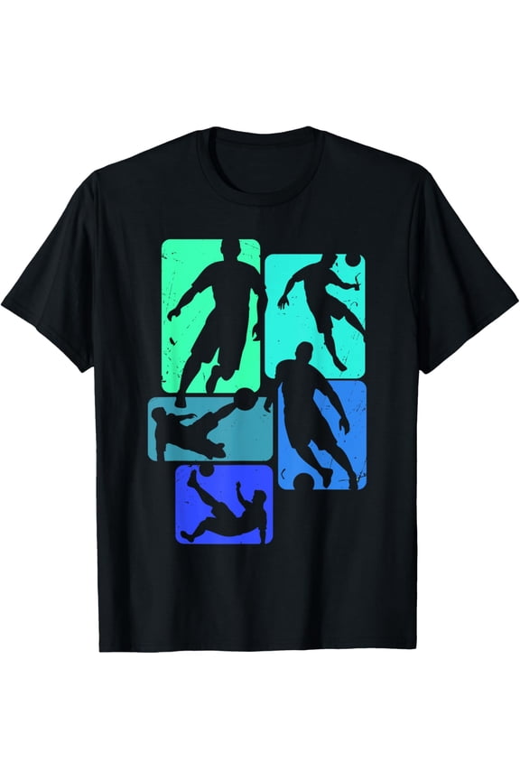 Mens Soccer Tshirt for Soccer Player | Retro Boys Soccer T-Shirt