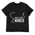 thumbnail image 1 of Mens Social Work Social Worker Short Sleeve T-Shirt Black, 1 of 5