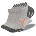thumbnail image 1 of Mens Socks Cushion Wicking Breathable Comfortable Crew Socks Outdoor Multipack Hiking Trekking Walking Athletic Work Socks 6 Pairs Gray S, 1 of 3