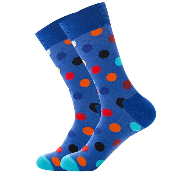 Mens Socks Low Cut Women Print Vintage Socks Fashion Cuts Long Tube Comfortable Calf Socks Socks with Grips for Men Dark Blue One Size
