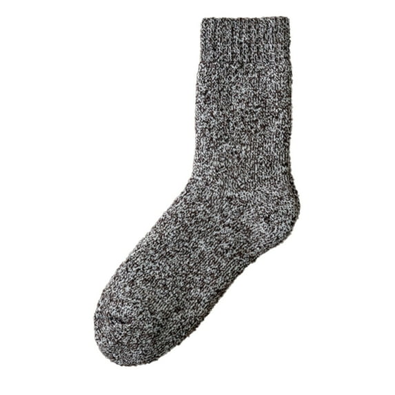 Mens Socks Winter Solid Thickened Thermal Socks Plush Medium Tube Sweat Absorbing Pure Cotton Socks