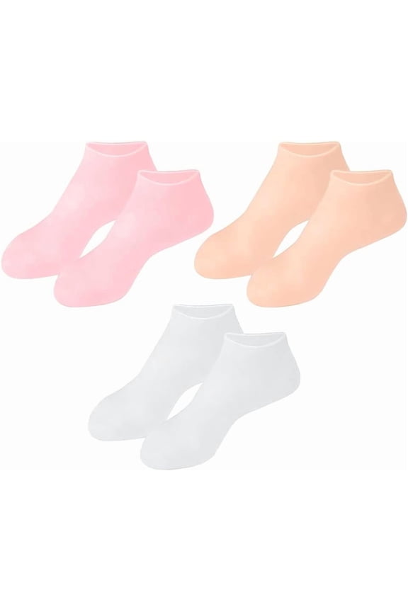 Mens Socks Womens Socks 3 Pairs Moisturizing Socks High Elastic Socks Foot Care Tool for Dry Cracked Heel Calluses Skins Damaged Cuticles Repairing Softening Socks S Mens Socks Womens Socks