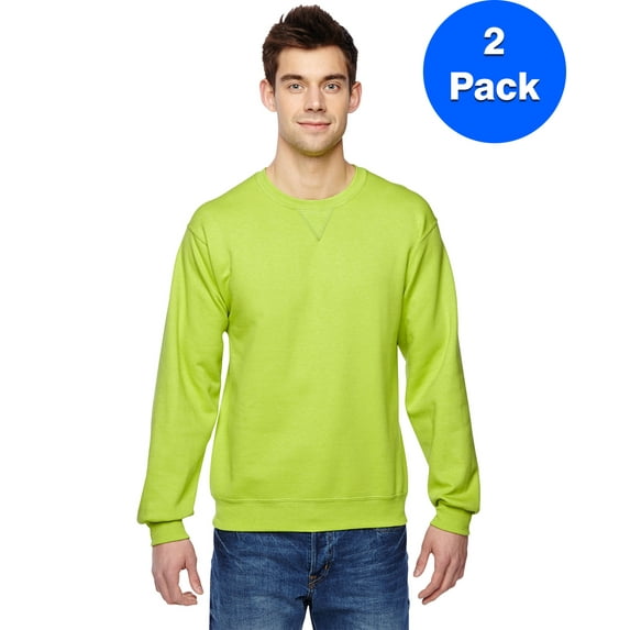 Mens Sofspun Crewneck Sweatshirt SF72R (2 PACK)