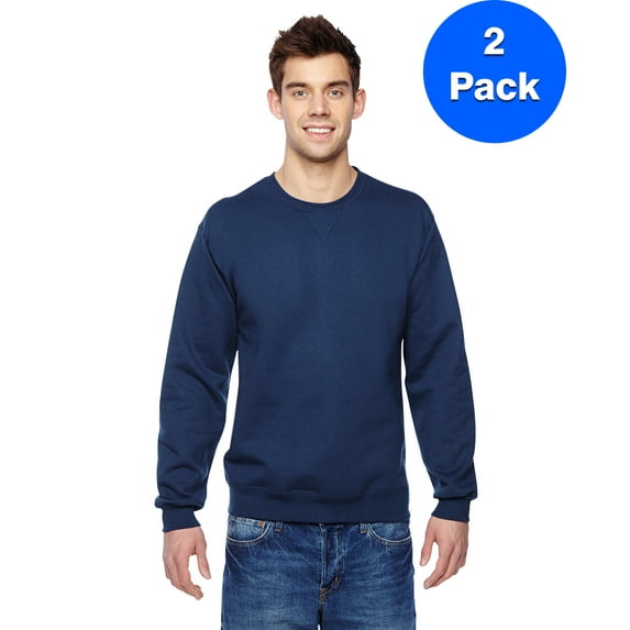 Mens Sofspun Crewneck Sweatshirt SF72R (2 PACK)