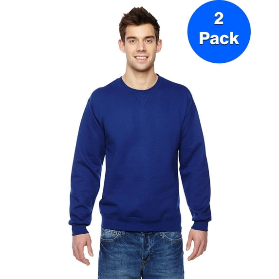 Mens Sofspun Crewneck Sweatshirt SF72R (2 PACK)