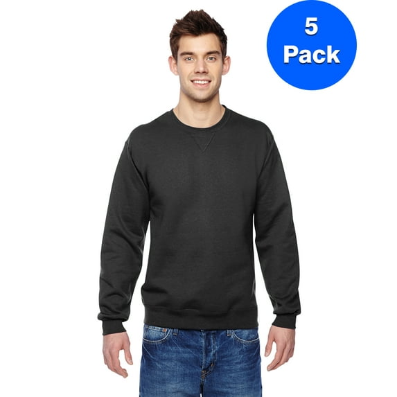 Mens Sofspun Crewneck Sweatshirt SF72R (5 PACK)