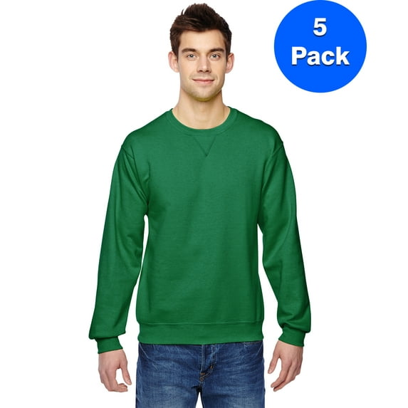 Mens Sofspun Crewneck Sweatshirt SF72R (5 PACK)