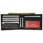 Mens Soft Genuine Leather Slim ID Bifold Wallet 60
