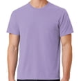 thumbnail image 1 of Mens Soft Pigment Dyed Cotton Tee Shirt, Large Ameth Purple, 1 of 3