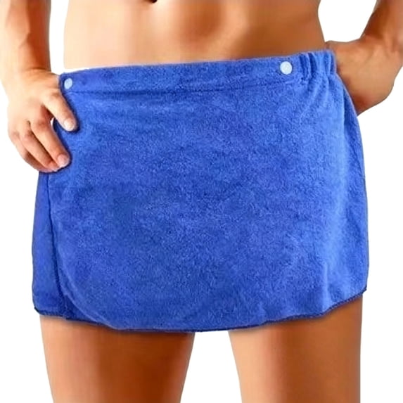 Mens Soft Wearable Bath Towel Short Pants Adjustable Towel Pool Beach Spa Bathing Shower Cover up Wrap Around Towels