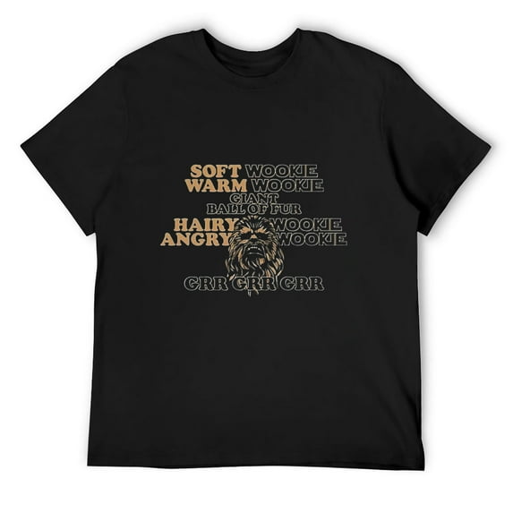 Mens Soft Wookie Warm Wookie Funny T-Shirt (S-5X) Black