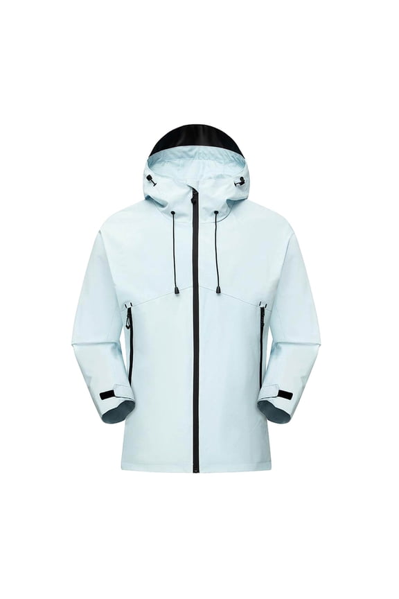 Mens Softshell Jacket 2025 Hooded Waterproof Windbreaker Lightweight Winter Fall Hiking Rain Coat Cycling Golf Outerwear Durable Windproof Thermal Outdoor Essential