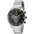 thumbnail image 1 of Mens Solar Chronograph - Stainless - Black Dial - Red Accents - Date, 1 of 1